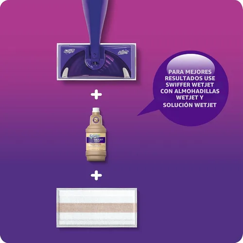 Miniatura 8 de Swiffer Wetjet - Recambios de solución de limpieza y limpieza para suelos de madera dura, producto de limpieza multiusos, aroma fresco de ventana