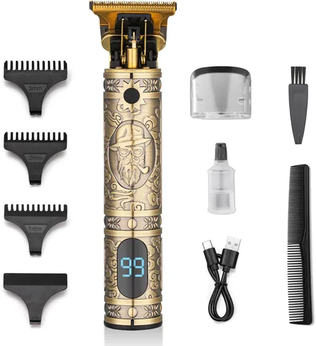 Cortadora de pelo profesional para hombres, recortadora de pelo para barba, afeitadora de afeitar, kit de corte de pelo en casa, recortadora de
