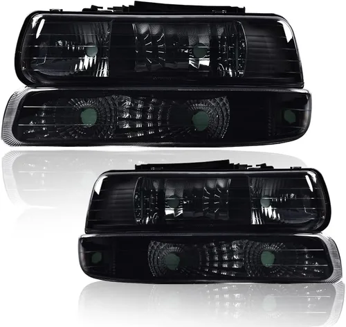 Miniatura 16 de G-PLUS - Juego de faros delanteros compatible con Chevy Silverado 1500 2500 & HD 3500 1999-2002/Compatible con Chevy Suburban/Tahoe 2000-2006, faros
