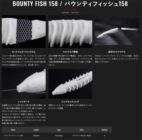 Miniatura 3 de Jackall Bounty Fish 158 Sábalo Atrás Rosa Sexy