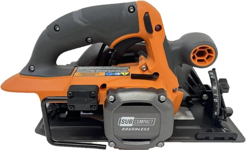 Miniatura 4 de RIDGID 18V SUBCOMPACT SIN CEPILLO Inalámbrico 6-1/2 pulgadas Herramienta de sierra circular SOLAMENTE R8656B La batería y el cargador se venden