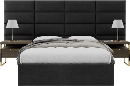 Miniatura 139 de Vänt - Paneles tapizados de cabecera para montar en la pared, diseño Isabelle, 60 x 23 pulgadas, configuración de 4 paneles individuales, Cuero