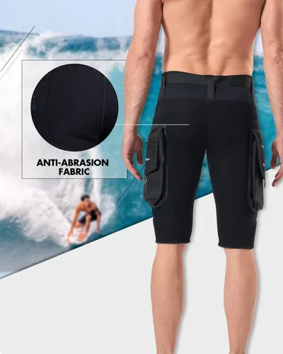 Miniatura 5 de Seaskin Pantalones cortos de buceo de 0.098 in para hombre con bolsillo