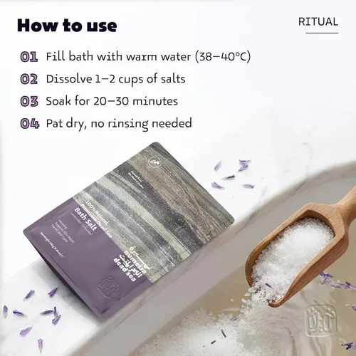 Miniatura 5 de Sales del Mar Muerto para remojar, relajante baño de sal para rejuvenecimiento corporal, sales minerales naturales, sales de baño gruesas del mar