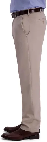 Miniatura 2 de Haggar Men's Premium No Iron Khaki Classic Fit Expandable Waist Flat Front Pant Reg. and Big & Tall Sizes