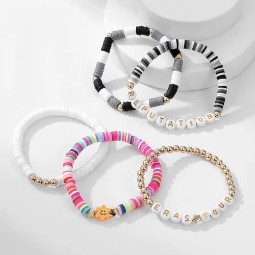 Miniatura 5 de AIMADE Taylor Album Inspired - Juego de pulseras bohemias en capas, pulseras de amistad, regalos de joyería para mujeres y niñas