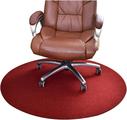 Tapete para silla de oficina, alfombra redonda multiusos antideslizante, resistente al desgaste para suelo de azulejos, silla rodante y escritorio