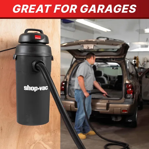 Miniatura 5 de Shop-Vac 9522205 Aspiradora para polvo y agua de 5 galones, 5.5 HP Máximo, diámetro de 1.25 pulgadas x manguera de 18 pies, cable de 6 pies, montaje