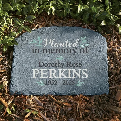 Miniatura 2 de Let's Make Memories Piedra conmemorativa personalizada para jardín, condolencias, pérdida de un ser querido, marcador de tumba, condolencias