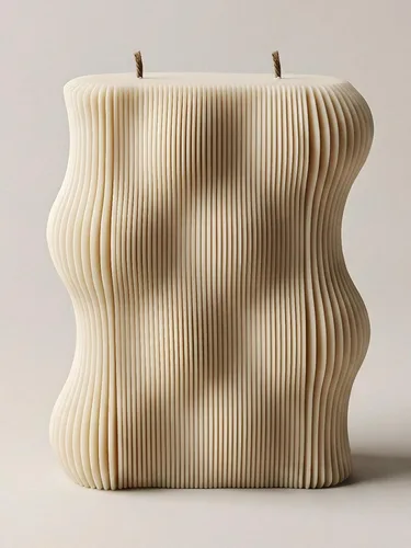 Miniatura 7 de LAWA - Vela ondulada – Vela perfumada de cera de soja, elegante vela estética, regalo de inauguración de la casa, idea de decoración del hogar