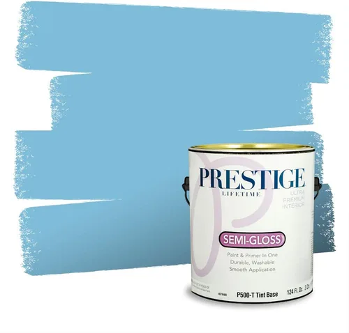 Miniatura 733 de Pintura Exterior + imprimación PRESTIGE, todo-en-uno, 1 galón, acabado mate, color comparable al Valspar* Royal Gray* VS151-Gris real