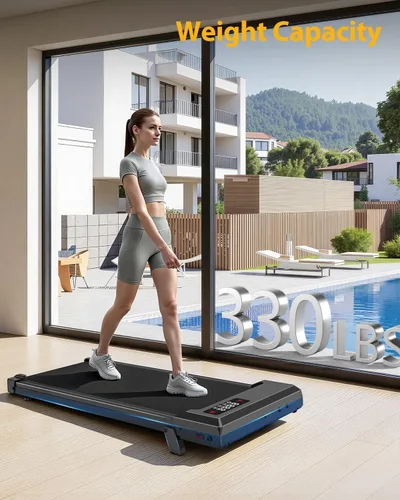 Miniatura 8 de Walking Pad Treadmill with Handle Bar,Walking Pad with Incline 8%,2.5HP Quiet Under Desk 320 lbs 2 in 1Treadmills for Home Office,Compact Foldable