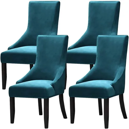Miniatura 9 de Juego de 1 fundas elásticas para silla con respaldo de ala, protector reutilizable para silla de brazo, protector lavable para silla de comedor