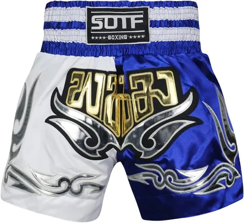 Miniatura 7 de Pantalones cortos de boxeo para mujer, pantalones cortos de entrenamiento de artes marciales mixtas para hombres, BJJ Muay Thai, pantalones cortos