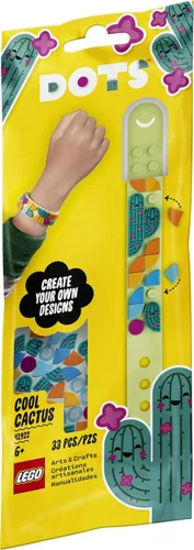 Miniatura 4 de LEGO DOTS Cool Cactus Bracelet 41922 Kit de manualidades y fabricación de pulseras; un juego de diseño genial que anima a los niños a explorar