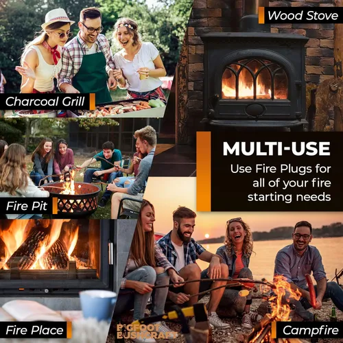 Miniatura 4 de Arrancadores de fuego impermeables no tóxicos con más de 5 minutos de combustión para emergencias, supervivencia, fogatas, fogatas, parrillas