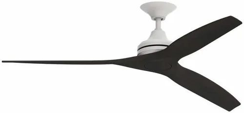 Miniatura 37 de Fanimation Spitfire - Ventilador de techo para interiores y exteriores de 60 pulgadas, níquel cepillado con cuchillas naturales