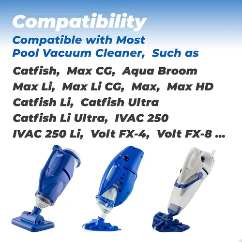 Miniatura 5 de ANTOBLE Paquete de 20 calcetines de skimmer para piscina, bolsa de microfiltro compatibles con Pool Blaster Water Tech Catfish Max CG Aqua Escoba