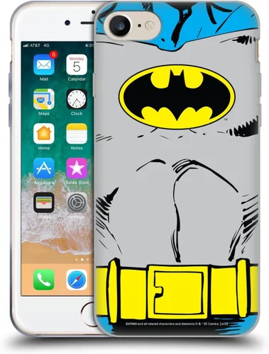 Miniatura 293 de Head Case Designs Funda de gel con licencia oficial de Batman DC Comics Bat Signal Logos [protección de grado militar] compatible con Apple iPhone 7