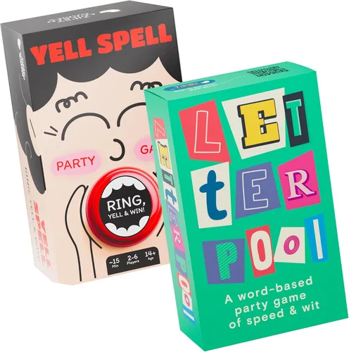 Miniatura 11 de Letterpool: Juegos de mesa para 2 a 6 jugadores para adultos, familia, adolescentes, trivias, mezcla de juegos de palabras y cartas, divertidos