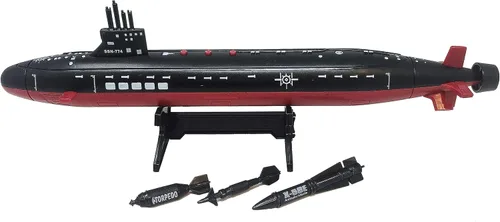 Miniatura 3 de Submarino negro de juguete de 16.5 pulgadas con efectos de sonido y torpedo