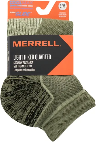 Miniatura 3 de Merrell Men's and Women's Lightweight Day Hiker Ankle Socks-Unisex Coolmax Wool Blend and Zoned Cushion