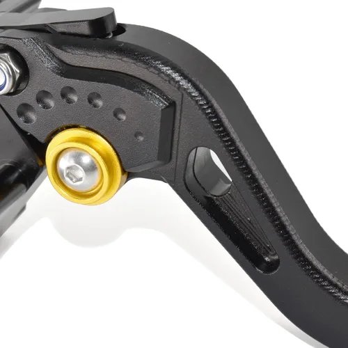 Miniatura 4 de Long Size Brake Lever Clutch Lever for Yamaha Fazer FZ-1 FZ-8 FZ-6 FZ-6R FZS600, CNC Aluminum Alloy Made (Black)