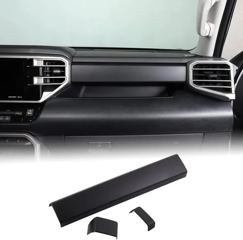 Miniatura 12 de Aunginsy Tiras de Panel de Salpicadero de Control Central Compatibles con Toyota Tundra/Sequoia 2022-2025 Moldura de Consola Central de Coche