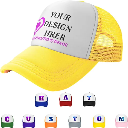 Sombreros personalizados al por mayor Hombres Mujeres Sombrero personalizado Diseñe su propia imagentextologotipo Trucker Sombreros Gorra de béisbol