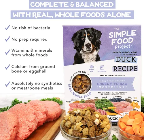 Miniatura 9 de Simple Food Project The Freeze Dried Raw Dog Food Topper con ingredientes orgánicos de grado humano