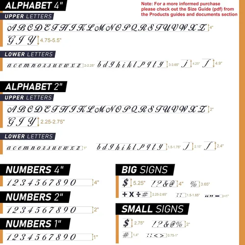 Miniatura 6 de Plantillas de letras para pintar sobre madera, alfabeto con caligrafía, fuente grande y letras cursivas, números, signos, kit de plantillas
