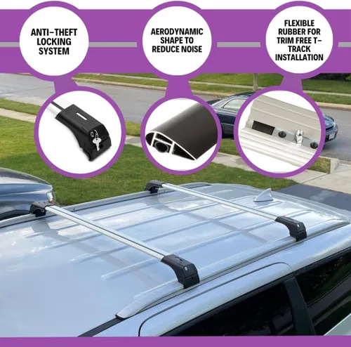 Miniatura 4 de ERKUL Barras transversales para portaequipajes de techo para BMW X3 F25 2011-2017 Barras transversales de aluminio con bloqueo antirrobo
