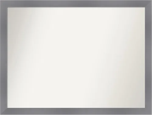 Miniatura 50 de Amanti Art Espejo personalizado, espejo de baño gris plomo a rayas, espejo de pared o espejo de tocador de baño sobre el fregadero