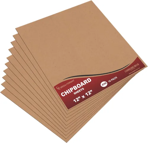 Miniatura 12 de Mega Format Hojas de cartón, aglomerado de grosor 0.030, papel de cartón, insertos para sobres, manualidades, hojas grandes