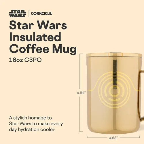 Miniatura 2 de Taza de Café Clásica Corkcicle - Acero Inoxidable con Triple Aislamiento para Viajes - Tapa a Prueba de Roturas - Mantiene la Bebida Caliente por
