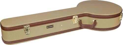 Miniatura 4 de Crossrock Estuche de banjo moldeado de ABS para resonador y tenor de 5 cuerdas Estilo de mochila, pestillo de bloqueo, interior de felpa – Negro