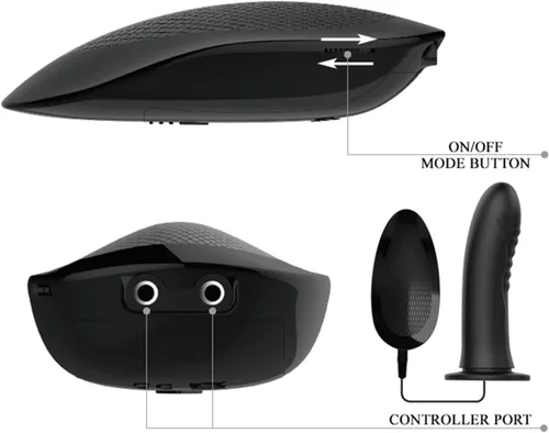 Miniatura 5 de Arnés sexual con correa, consolador vibrador de silicona para hombres y adultos, juguete sexual con control remoto con cable (no para mujeres)