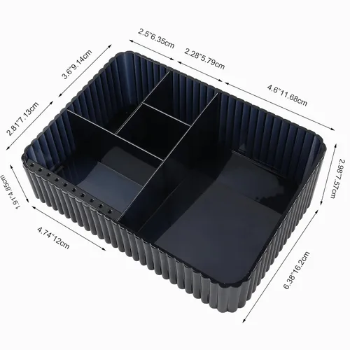 Miniatura 3 de Caja de almacenamiento de brocas y brocas, 10 agujeros, soporte para brocas de acrílico transparente, herramienta de taladro de uñas de plástico