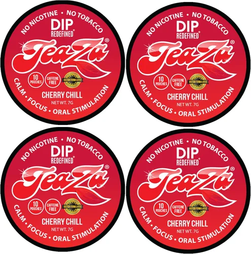 Teaza Bolsas de Energía, Alternativa sin Tabaco sin Nicotina al Dip sin Humo, Rapé y Dip Energético, Alternativa Saludable al Tabaco de Mascar, Uso