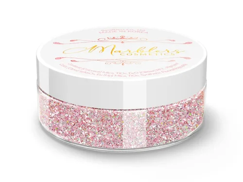 Miniatura 164 de MARBLERS Brillantina de forma gruesa de grado cosmético [estrella] 0.11 onzas (0.11 oz) Escamas No tóxica Vegana Libre de crueldad animal