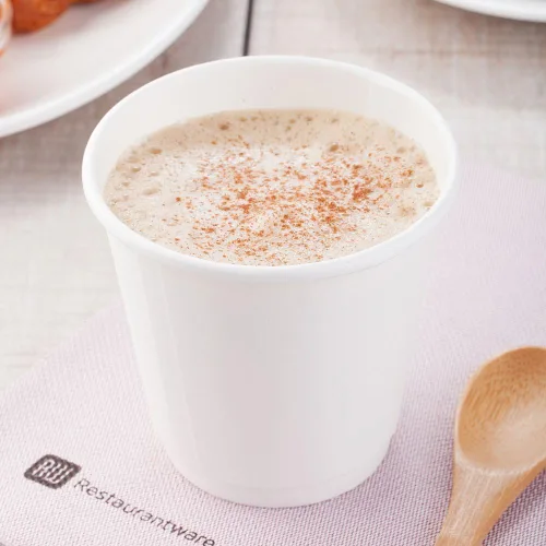 Miniatura 52 de Restaurantware Tazas de café de papel de 4 onzas, 25 tazas de papel desechables de doble pared, a prueba de fugas, reciclables, tazas calientes