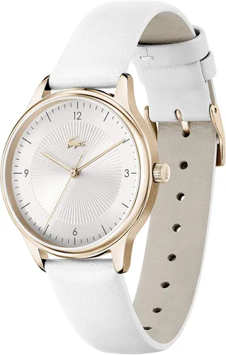 Miniatura 2 de Lacoste Correa de reloj de cuarzo de acero inoxidable para mujer piel de becerro blanca 16 Modelo 2001169 Blanco Reloj de cuarzo