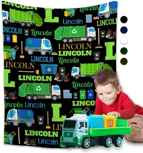 Miniatura 19 de Manta personalizada de franela de vellón con nombre, ligera, suave, bonita y acogedora para cama, sofá, viajes al aire libre, 30 x 40 pulgadas