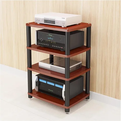Miniatura 18 de Soporte para medios de audio y video, soporte de TV para juegos y estante estéreo, torre de audio, soporte para reproductor de grabaciones, pequeño