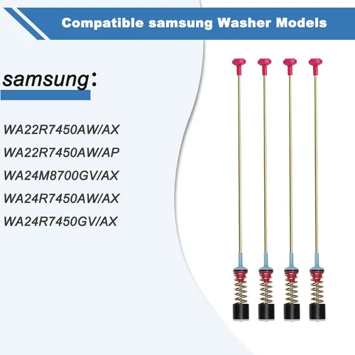 Miniatura 2 de WA22R7450AW DC97-16350P para Samsung Amortiguadores Lavadora/suspensión para lavadora paquete de 4, número de pieza AP6002547, se adapta a