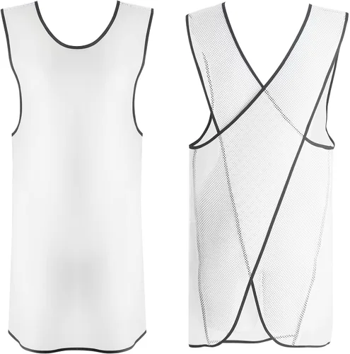 Miniatura 9 de Delantal de diseño acortado, delantal de lino de algodón suave estilo japonés con dos bolsillos laterales, delantal halter cruzado en X, ropa