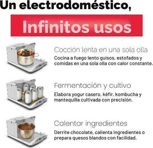 Miniatura 8 de Brod & Taylor Comprobador Plegable y Olla de Cocción Lenta (Comprobador con Estante de Accesorios), Blanco