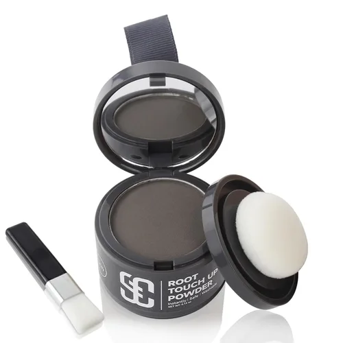 Miniatura 15 de Polvo de línea capilar instantáneo en polvo para sombra de línea capilar, cobertura de cabello gris, toque de cabello en polvo para cabello fino 3