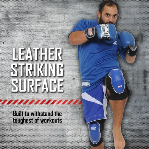 Miniatura 2 de Rodilleras MMA Avanzadas de Combat Sports IMF Tech™ – Espuma Moldeada por Inyección, Superficie de Golpeo de Cuero, Manga de Apoyo de Neopreno
