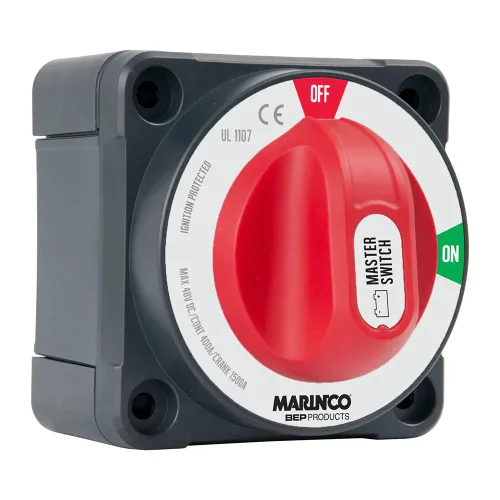 BEP Marinco Power Products Pro Installer - Interruptor de batería de doble polo, color rojo y negro